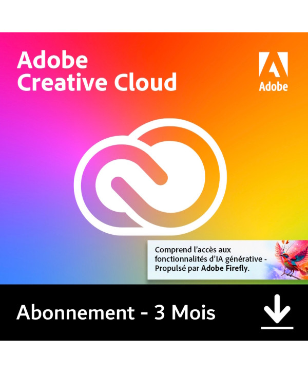 Adobe Creative Cloud (CC) all Apps 3 mois