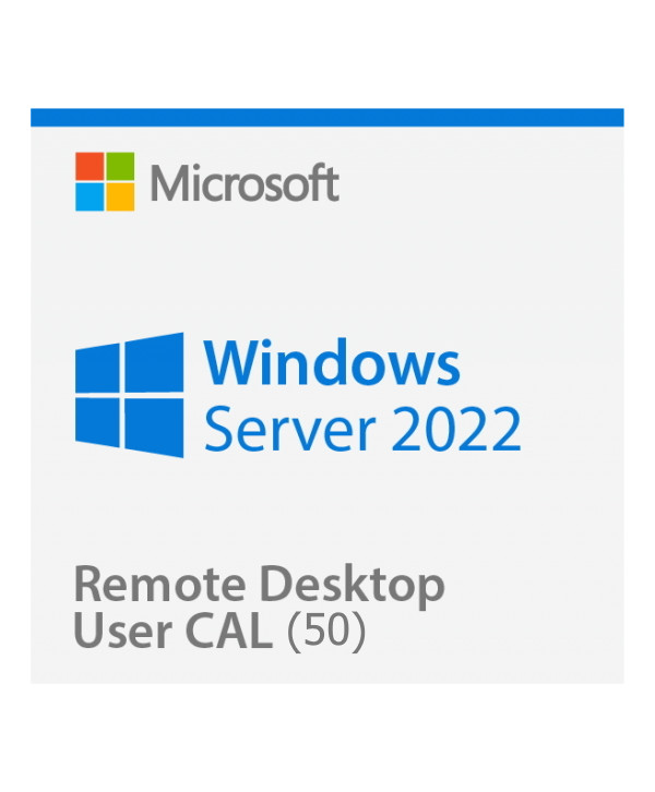 Windows Server 2022 Remote Desktop Services (RDS) 50 user connections (Microsoft)